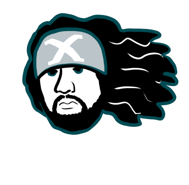Philadelphia Eagles X-Pac Logo fabric transfer